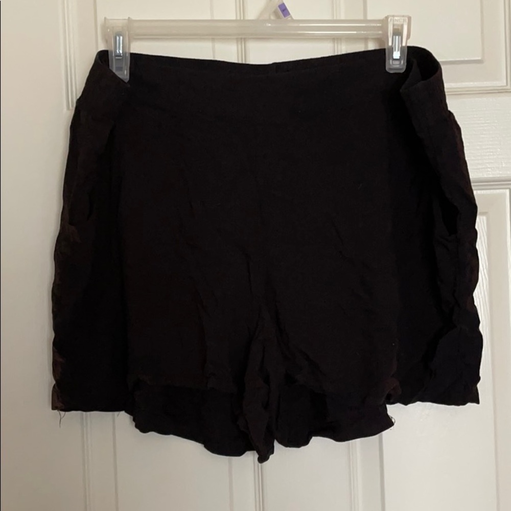 Black Pull On Shorts